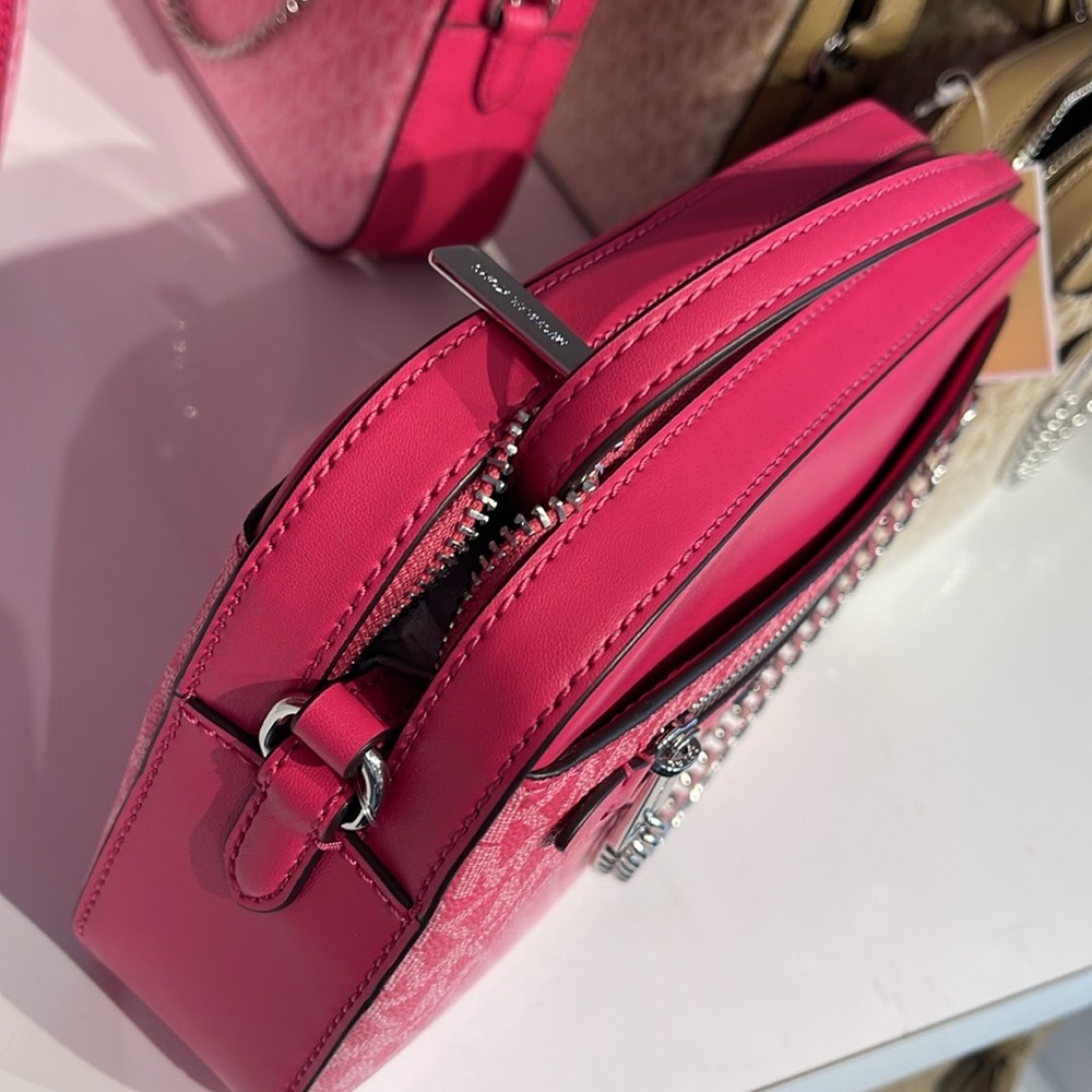 Michael Kors Jet Set Item Large Ombré EW Signature ZP Chain XBody Logo Crossbody - Picture 5 of 14